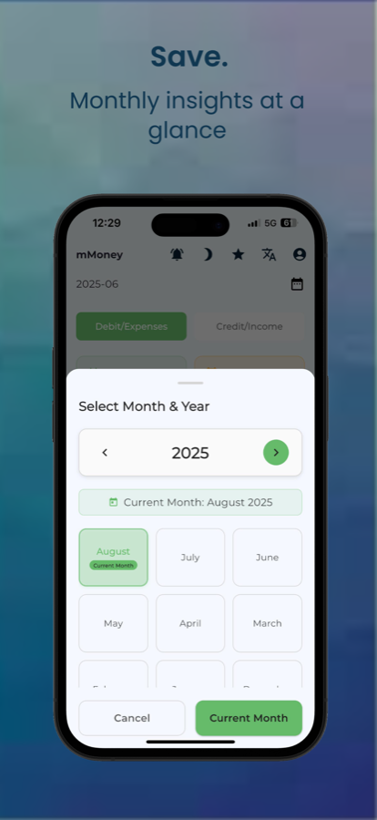 mMoney rent receipt generator screen
